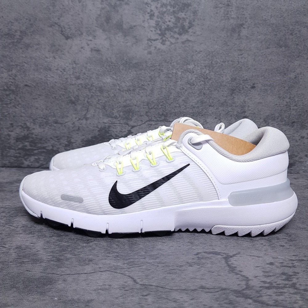 NIKE Free Next Nature Spikeless Golf Shoes Mens Size 10.5 White FN0332-101